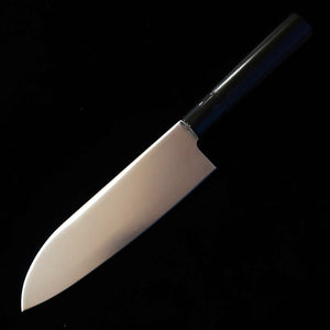 Sumikama TORA Kasumi Santoku Knife, Molybdenum Steel, Black Finished Magnolia Handle, No. 36841 (165mm)