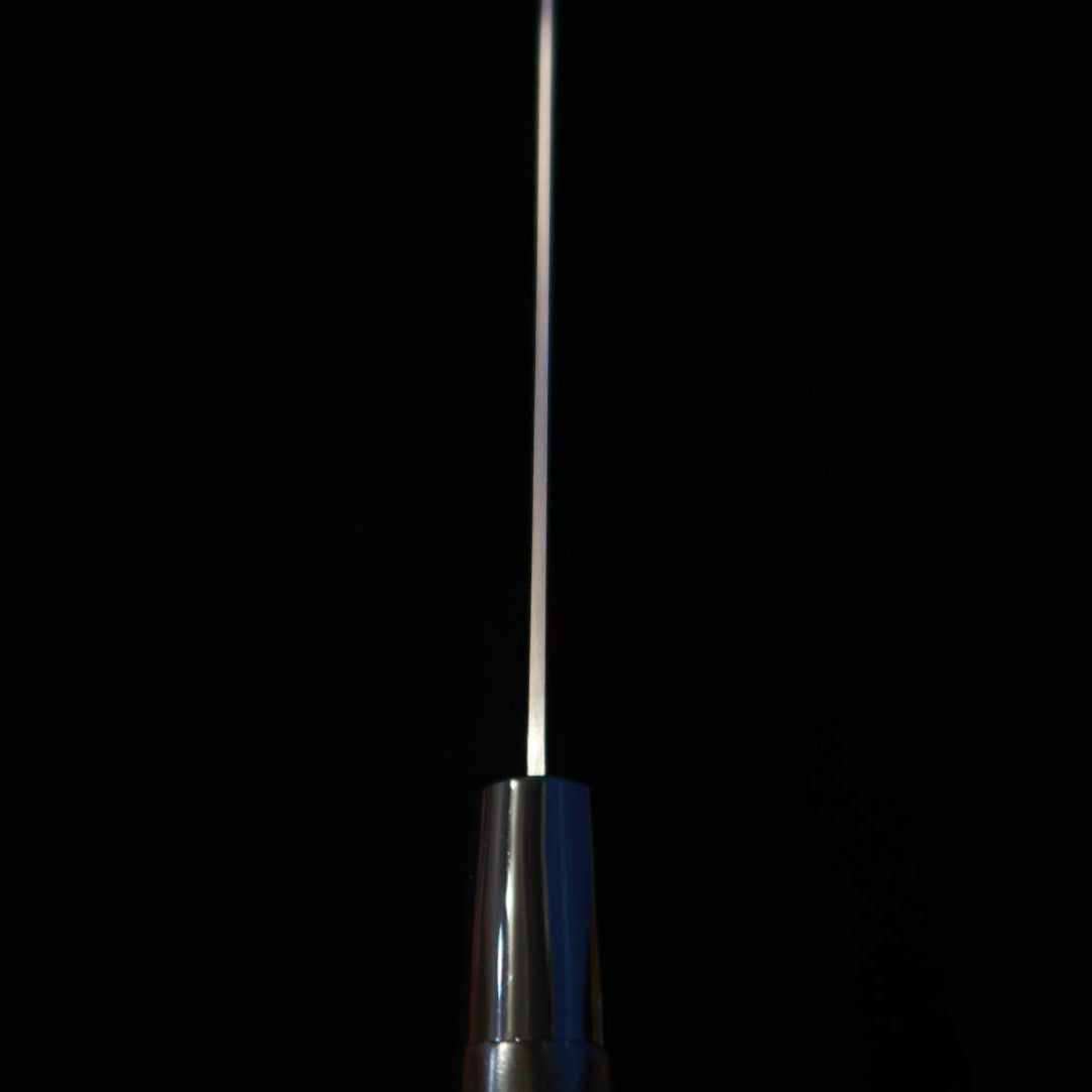 Sumikama TORA Kasumi Santoku Knife, Molybdenum Steel, Black Finished Magnolia Handle, No. 36841 (165mm)