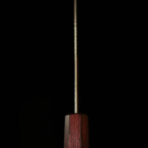Miura MIURA Petty acero Gingami nº3, damasco tsukishiro, mango octogonal morado (135 mm)