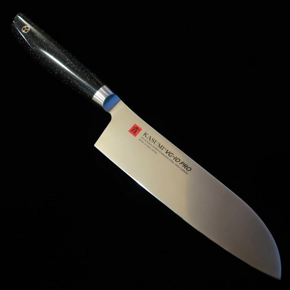 Sumikama Kasumi VG-10 PRO Santoku Knife with Artificial Marble Handle, No. 54018 (180mm)