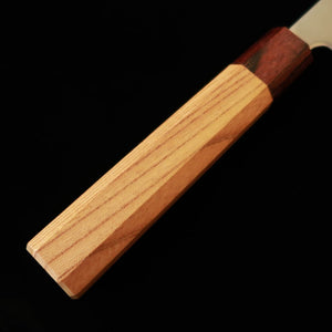 Miura gyuto, Aogami Super, pulido, mango octogonal de olmo japonés (keyaki) (240 mm)