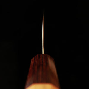 Miura gyuto, Aogami Super, pulido, mango octogonal de olmo japonés (keyaki) (240 mm)