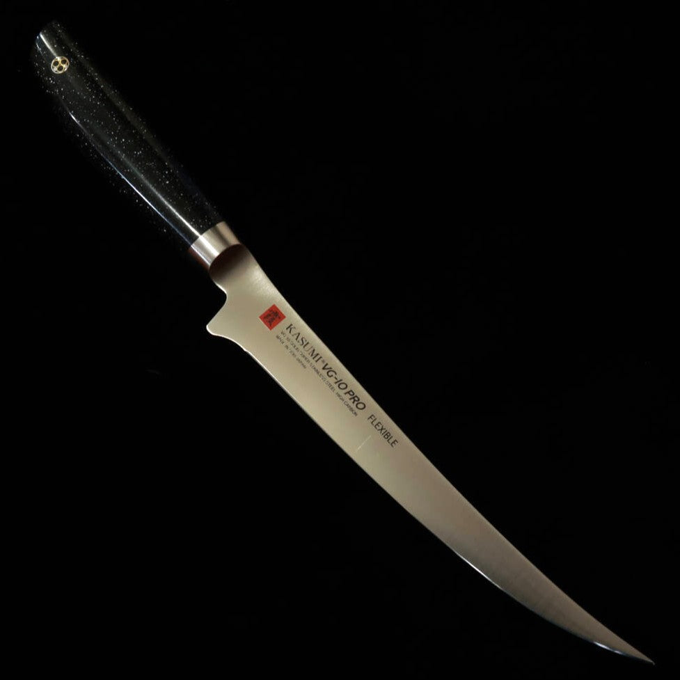 Sumikama Kasumi VG-10 PRO Couteau à fileter Manche en marbre artificiel No.56018 (180 mm)