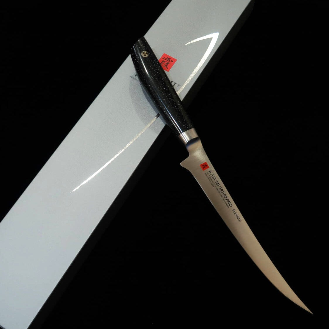 Sumikama Kasumi VG-10 PRO Fillet Knife with Artificial Marble Handle, No. 56018 (180mm)