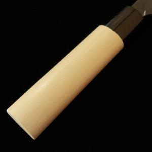 Miura MIURA nakiri forjado, Shirogami nº2, acabado negro, mango redondo de plástico y magnolia (135 mm)