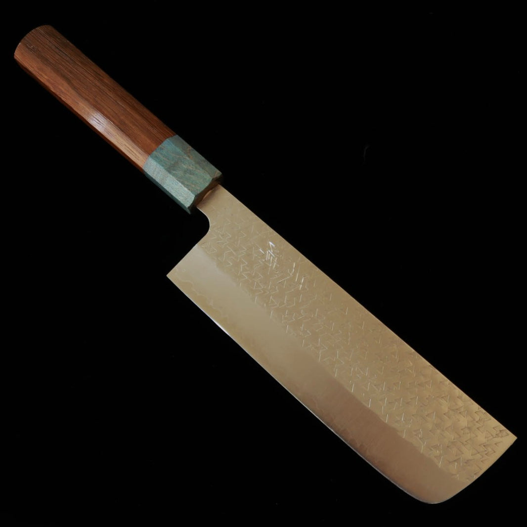 MIURA Miura Fubuki nakiri SG2, acabado martillado, mango de tetsuboku/kaisei (165 mm)