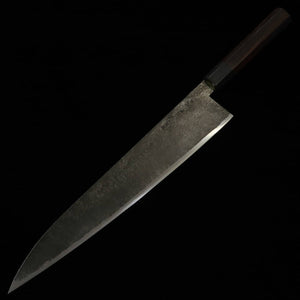 TAKEDA Cutelaria Bitchu Forjado à mão Sasanoha (extra grande) Aço Hitachi Aogami Super (270mm)