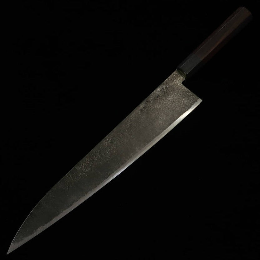 Takeda Hamono TAKEDA, forge artisanale Bitchu, lame Sasano (shaku), acier Hitachi Aogami Super (300 mm)