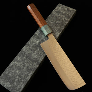 MIURA Miura Fubuki nakiri SG2, acabado martillado, mango de tetsuboku/kaisei (165 mm)