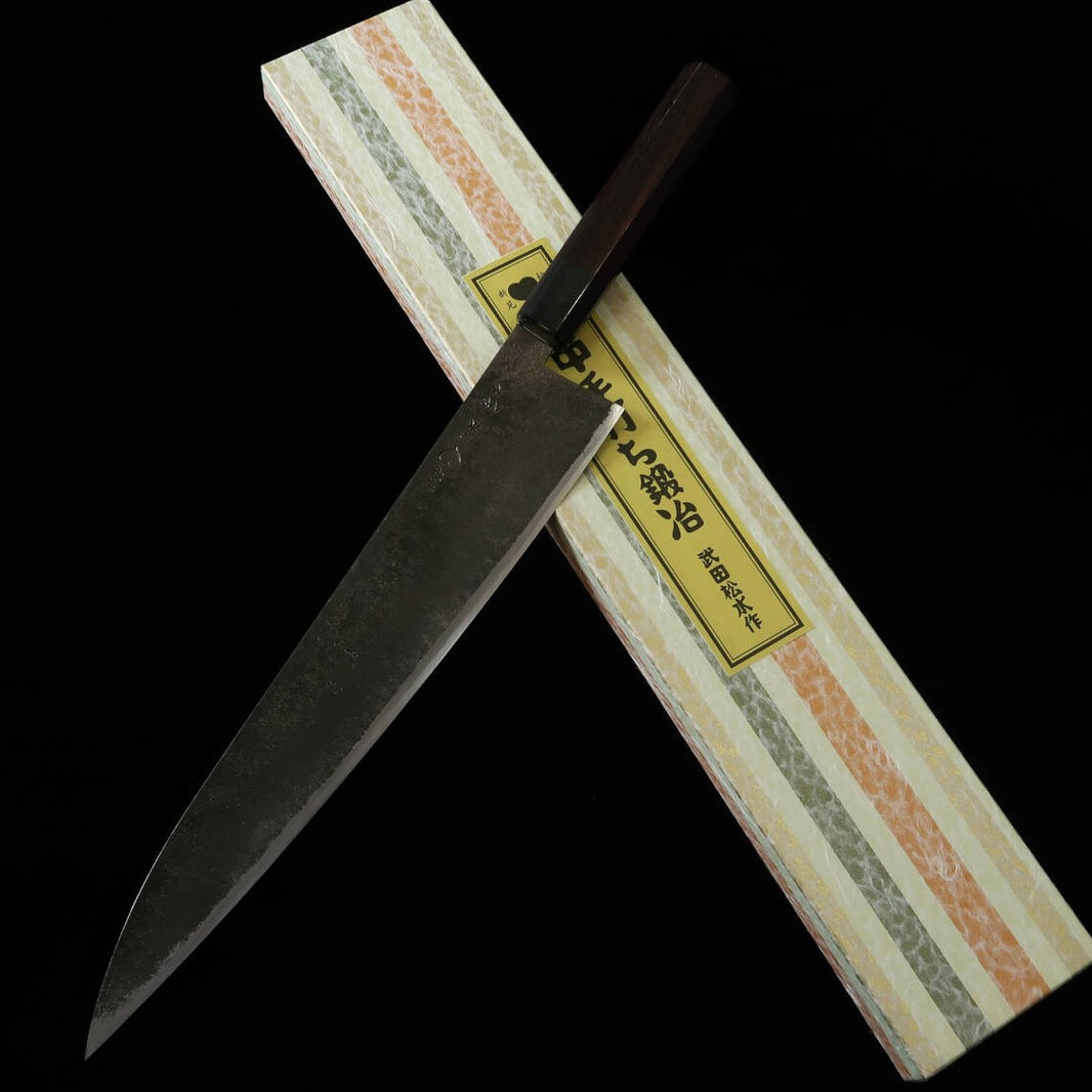 Takeda Hamono TAKEDA, forge artisanale Bitchu, lame Sasano (shaku), acier Hitachi Aogami Super (300 mm)