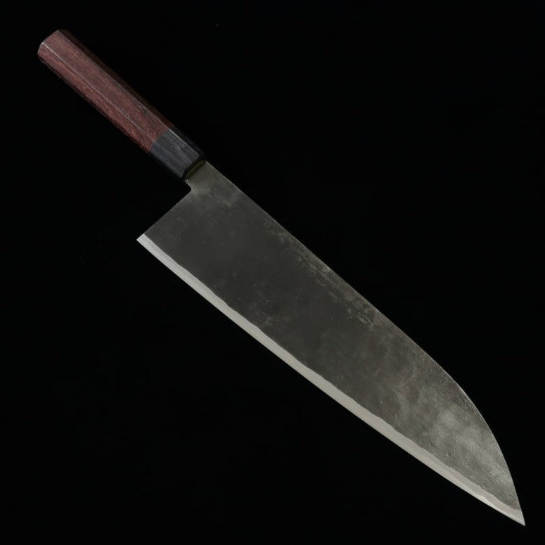Couteau de chef TAKEDA, forgeron de Bitchū, lame forgée à la main, acier Hitachi Aogami Super (270 mm)