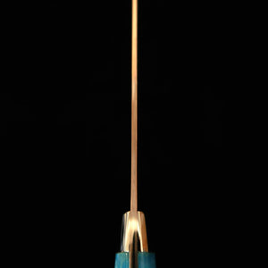SAJI TAKESHI gyuto VG10 damasco de colores, mango acrílico azul (210/240 mm)