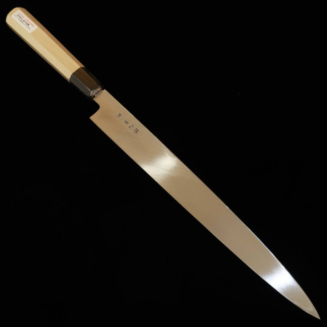 Suisin SUISIN yanagiba Aogami nº2, hon-kasumi, mango octogonal de magnolia, para zurdos, con funda de magnolia (240-300 mm)
