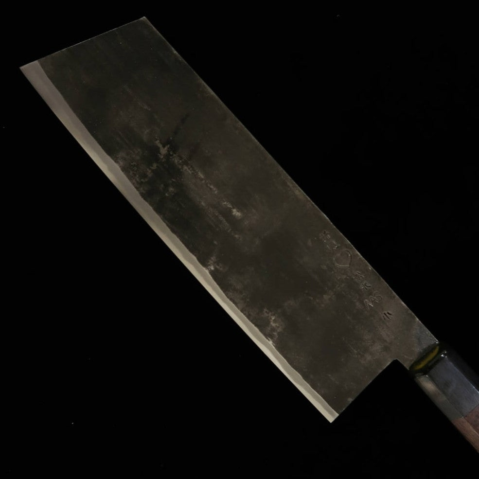 Takeda Hamono TAKEDA Forjado à Mão Bitchu Kiritsuke (Pequeno) Aço Hitachi Blue Super (210mm)