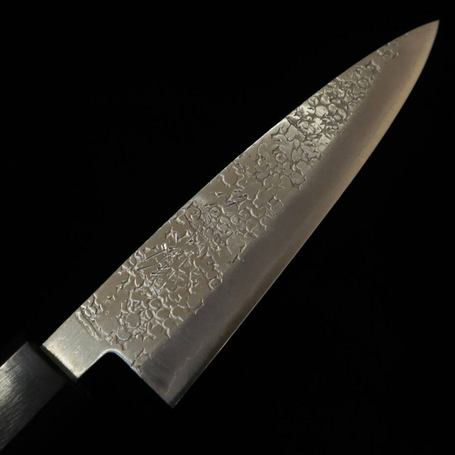 Miura MIURA Gin San-go, couteau utilitaire double tranchant, manche octogonal en bois de rose (120 mm)