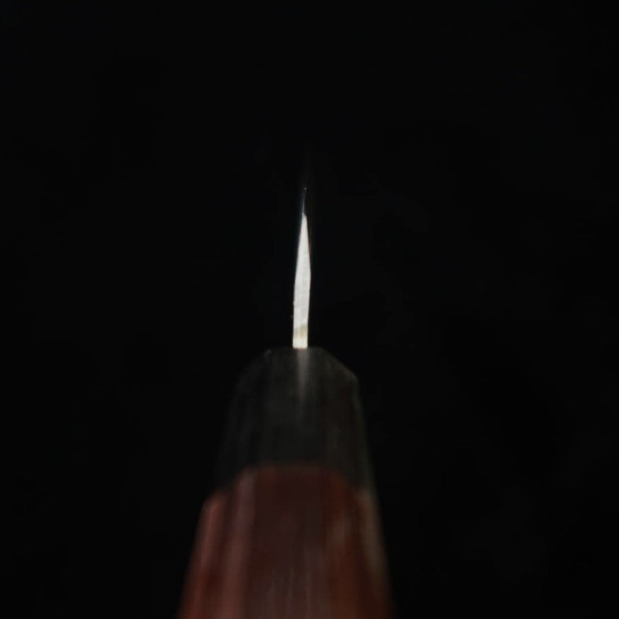 Miura MIURA Gin San-go, couteau utilitaire double tranchant, manche octogonal en bois de rose (120 mm)