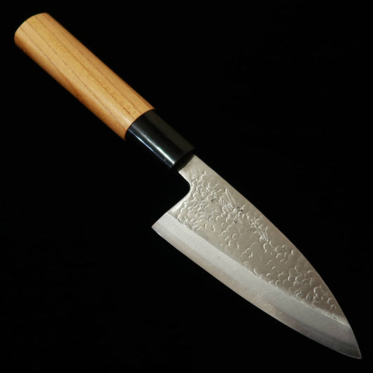 Miura Small Deba Knife, Ginsan, Keyaki Handle (105mm)