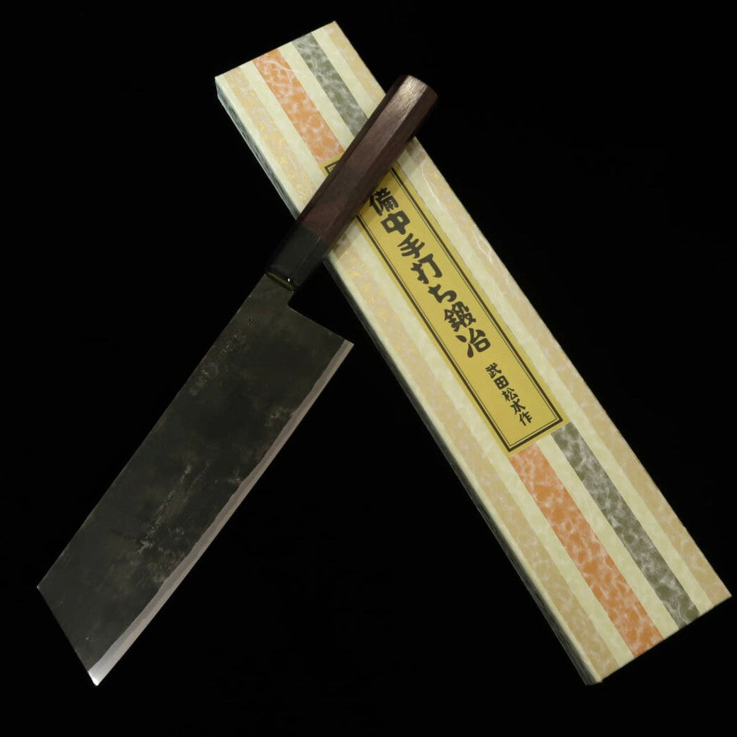 Takeda Hamono TAKEDA forgeron de Bitchu, Kiritsuke (petit), acier Hitachi Aogami Super (210 mm)