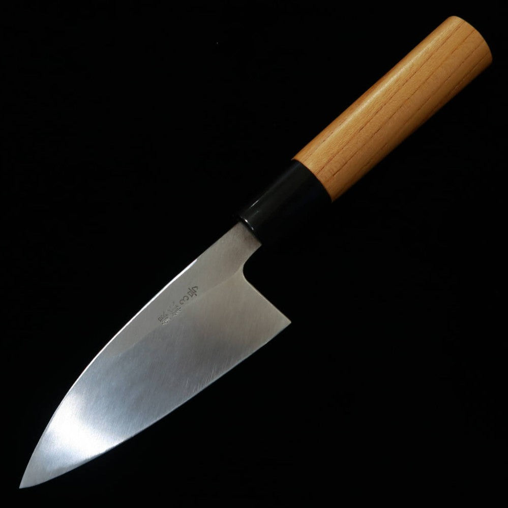 Miura Small Deba Knife, Ginsan, Keyaki Handle (105mm)