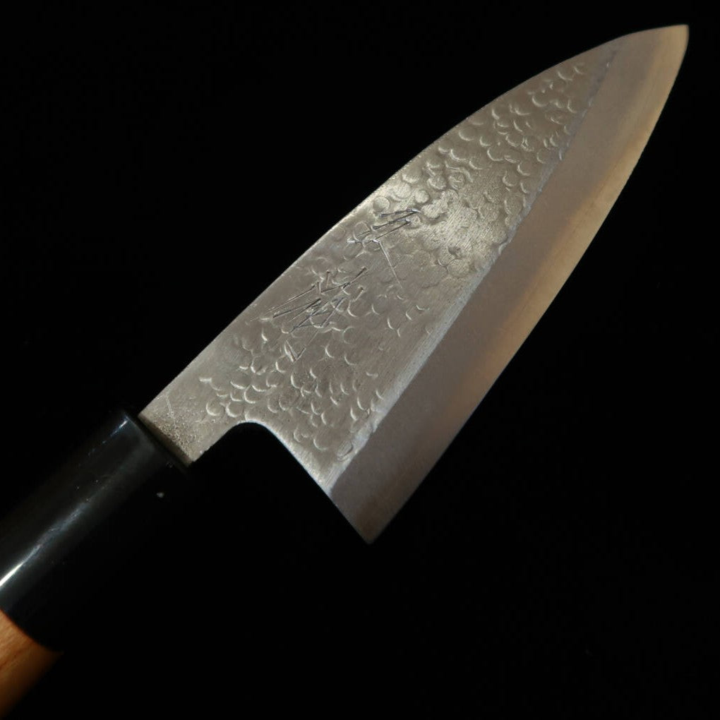 Miura Small Deba Knife, Ginsan, Keyaki Handle (105mm)