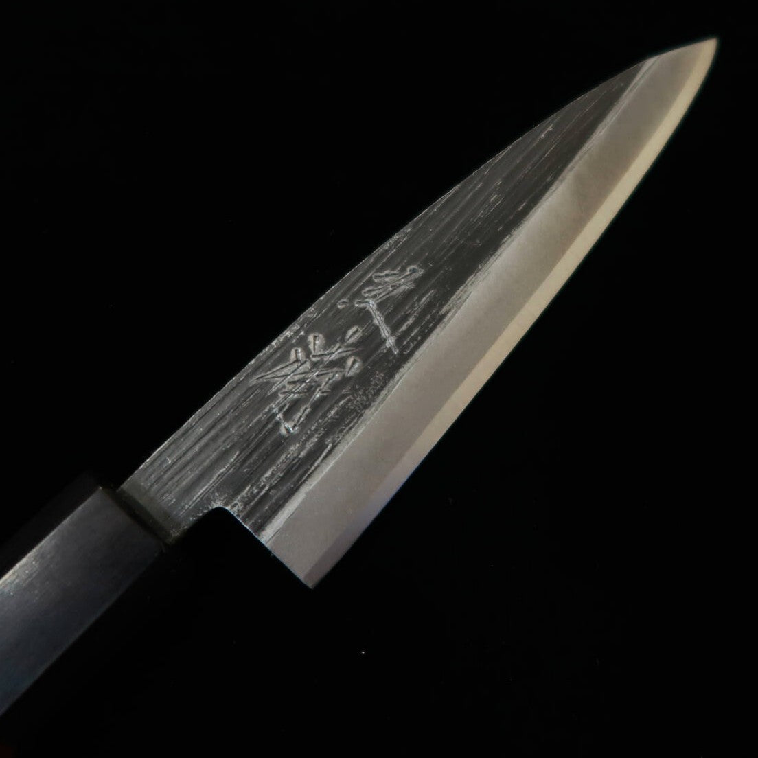 Miura Aogami No. 2 Single-Edged Utility Knife with Rosewood Octagonal Handle (120mm)