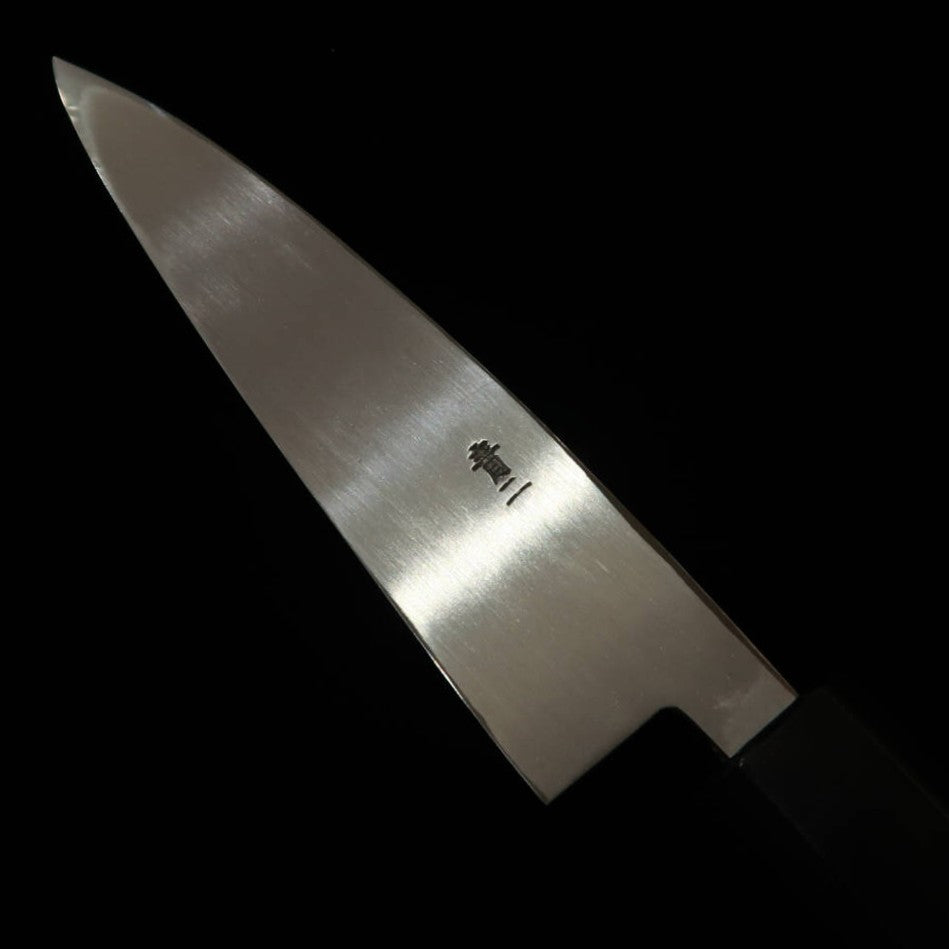 MIURA Cuchillo utilitario de hoja simple Acero Azul No.2 Mango octogonal de palisandro (120mm)