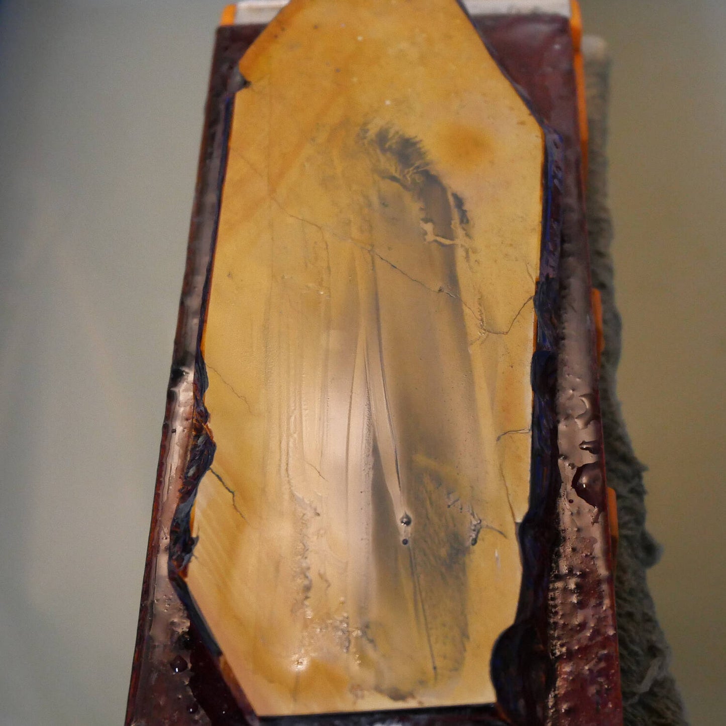 Piedra de afilar natural Okudono Subaita con base 65×171×16mm