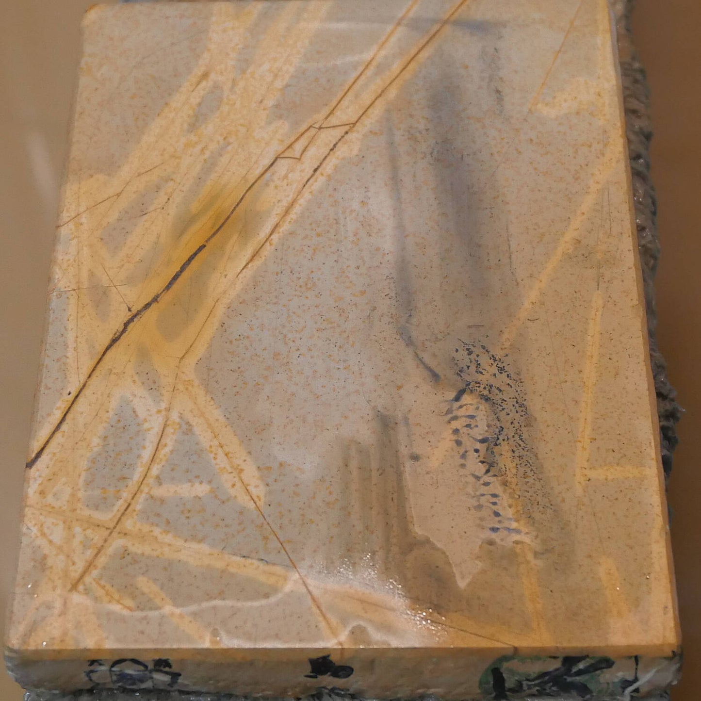 Piedra de afilar natural Yamaji Forma de cuero Subaita A 89×124×17 mm