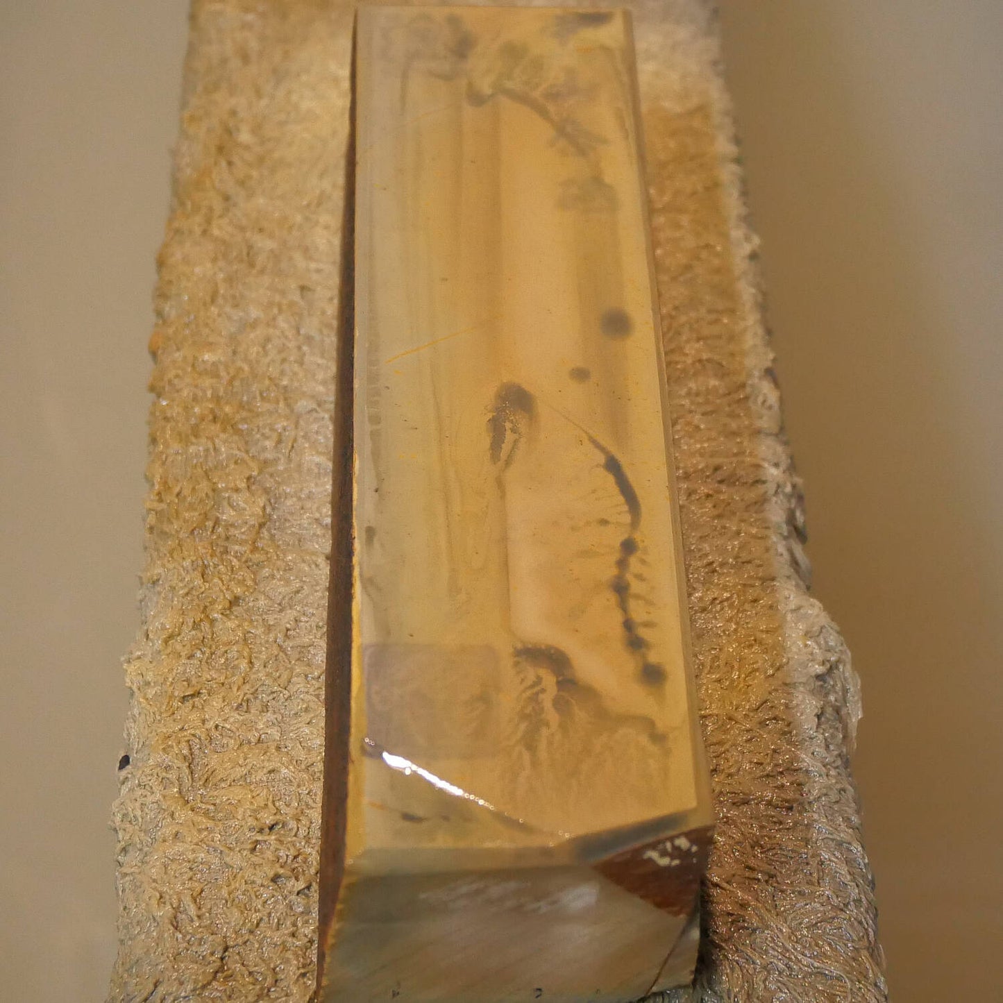 Pedra de afiar natural Nakayama Era Hatanaka Coppa Cortada à Mão (40×147×33mm)