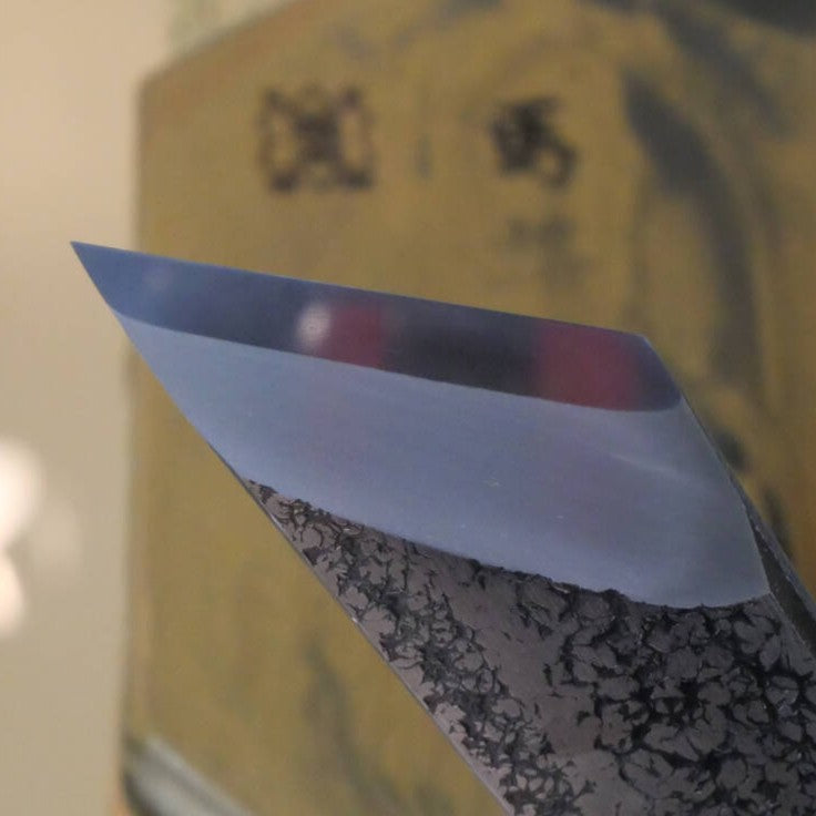 天然砥石　馬路山合砥 レザー型 厚みあり 75×131×23mm