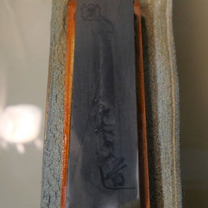 Pedra de amolar natural Shobudani Tipo san com base 38×150×13 mm