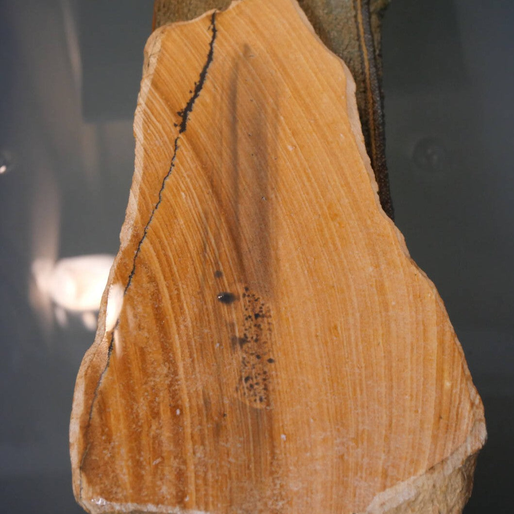 Miotsukushihime Pedra de Afiar Natural Iyo-Meito T50 Veios Vermelhos 112×207×20 mm