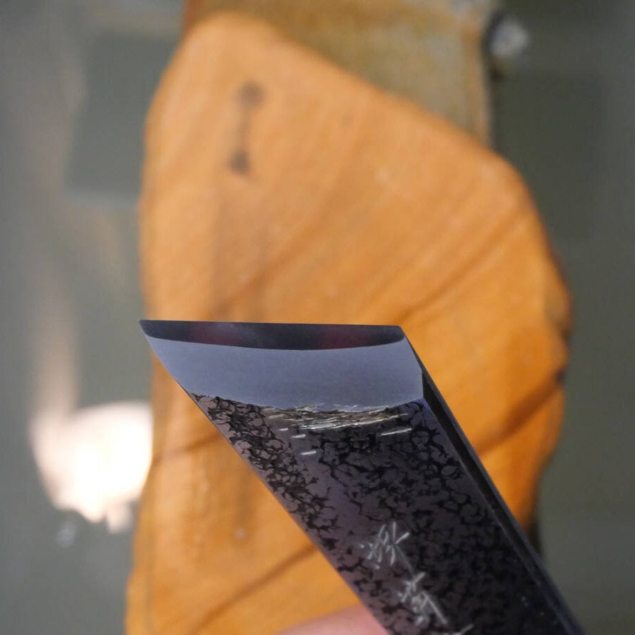 Mio Tsukushihime piedra de afilar natural Iyo Meito M29, veta roja, 92×197×30 mm