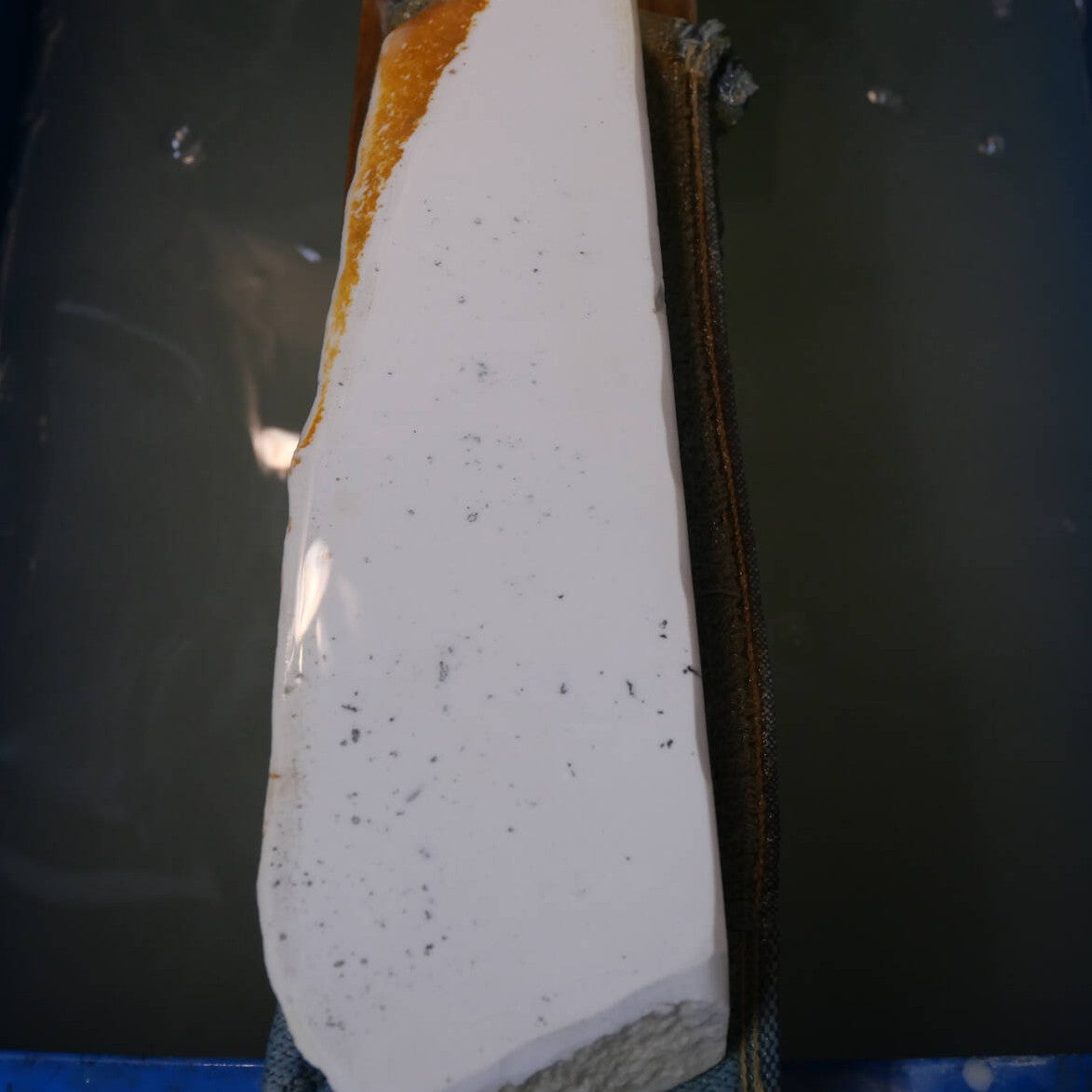 Mio Tsukushihime Pedra de amolar natural Iyo Meito M30 Shiroto 74×254×28 mm