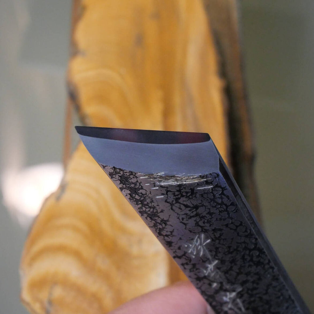 Mio Tsukushihime piedra de afilar natural Iyo Meito M32 veteada 84×216×30 mm