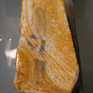 Miotsukushihime pedra natural de amolar Iyo Meito M33 veios de madeira 88 × 160 × 35 mm