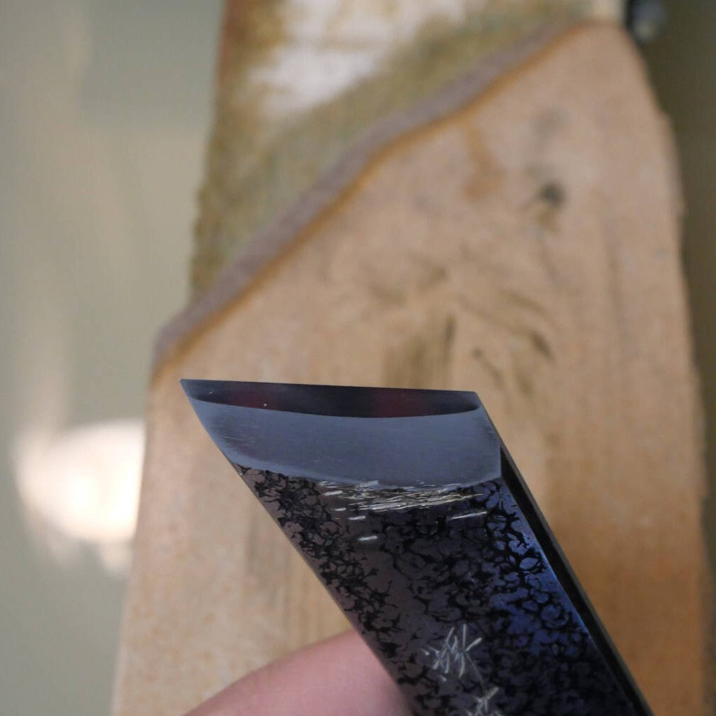 Miotsukushihime Piedra de afilar natural Iyo Meito M39 Kokuzo Shiro 94 × 184 × 27 mm