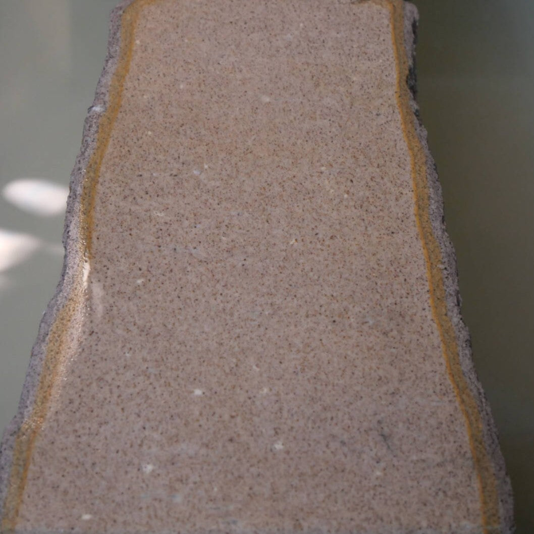 Miotsukushihime Pedra de amolar natural Iyo Meito M42 Kokuzo Shiro 114×168×29 mm