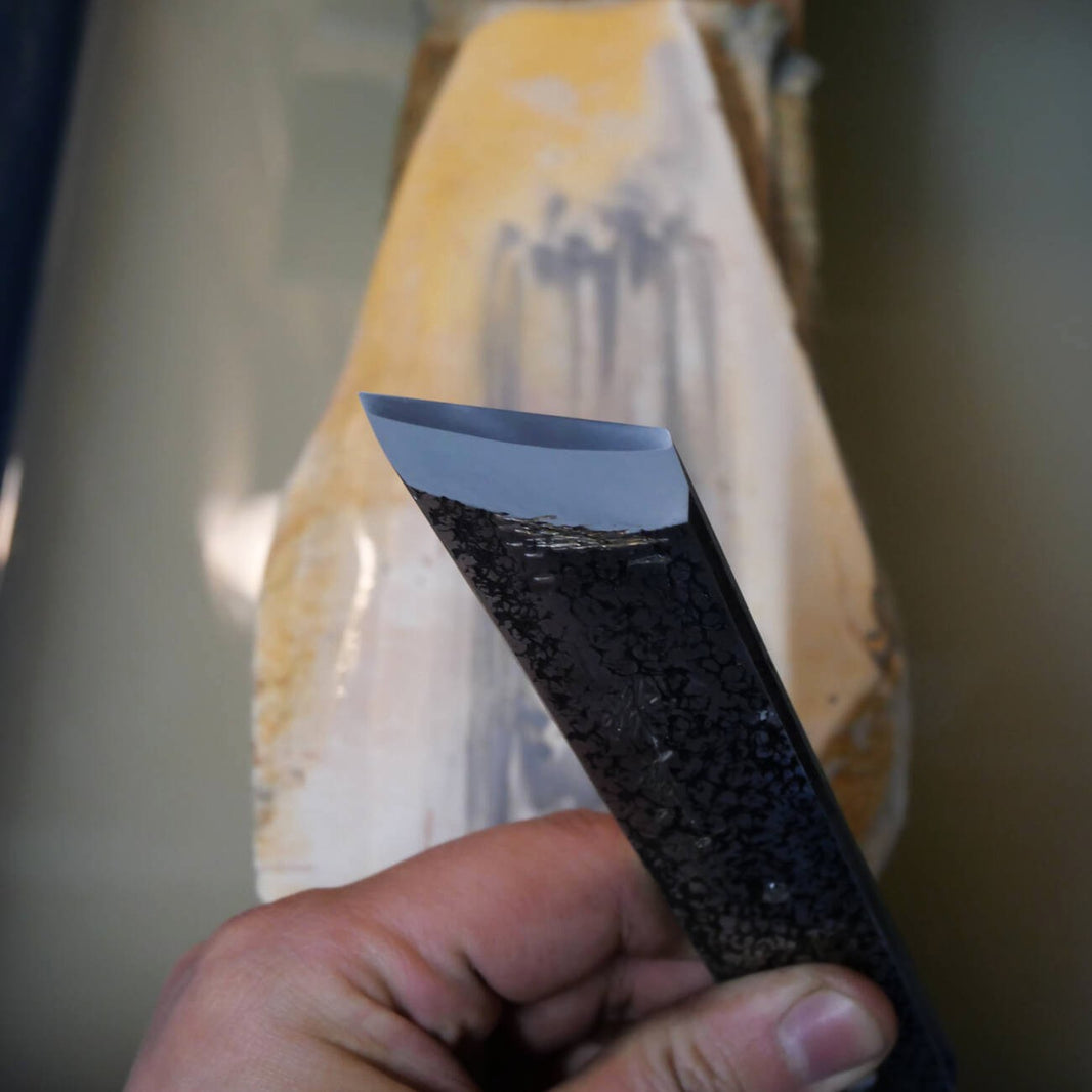 Miotsukushihime, piedra de afilar natural Iyo Meito M44 “Shayō”, 113×234×22 mm