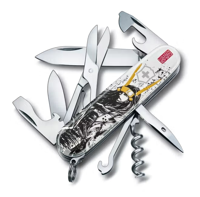 VICTORINOX Victorinox herramienta múltiple Climber ilustración sumi-e de la era Sengoku, Ishida Mitsunari