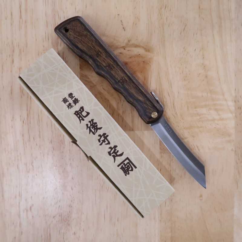 Nagao Kanekoma HIGONOKAMI Serie Woody Higonokami VG-10, nogal (70 mm)