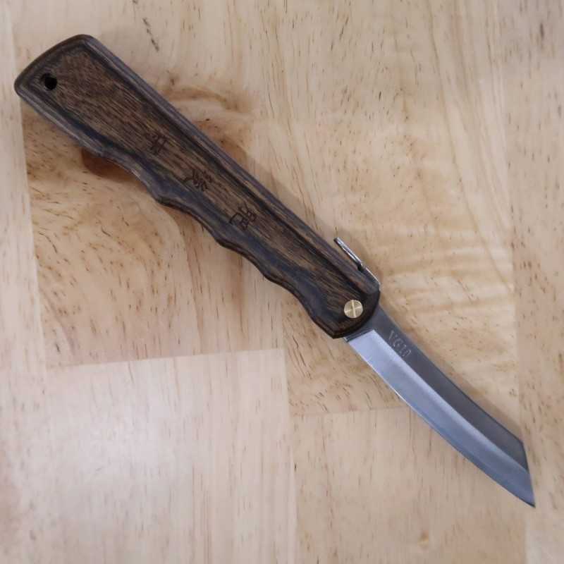 Nagao Kanekoma HIGONOKAMI Serie Woody Higonokami VG-10, nogal (70 mm)