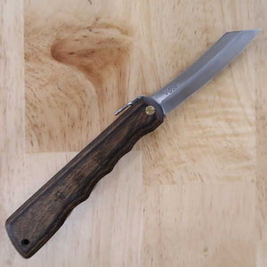 Nagao Kanekoma HIGONOKAMI Serie Woody Higonokami VG-10, nogal (70 mm)