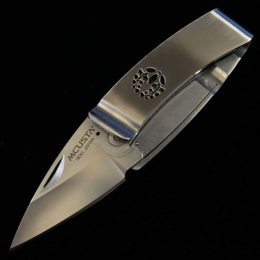 MCUSTA Money Clip Knife "Family Crest series" Wisteria  (50mm)
