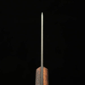 ZERO Kajiji Black Cat Capers Petty Modèle B-1 80crv2 Manche en bois naturel avec étui Kydex (95 mm)