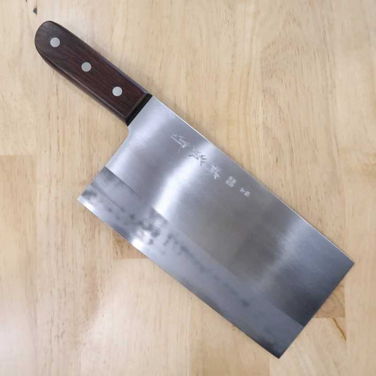 Chinese Cleaver SAKAI KIKUMORI Premium White steel no.3 steel, Light Edge (220mm)