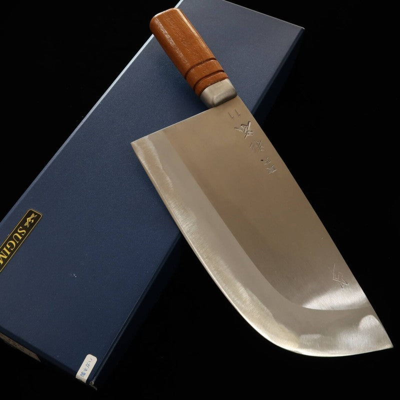 SUGIMOTO Medium thickness Shirogami No. 2 Chinese cleaver No.11 (240mm)