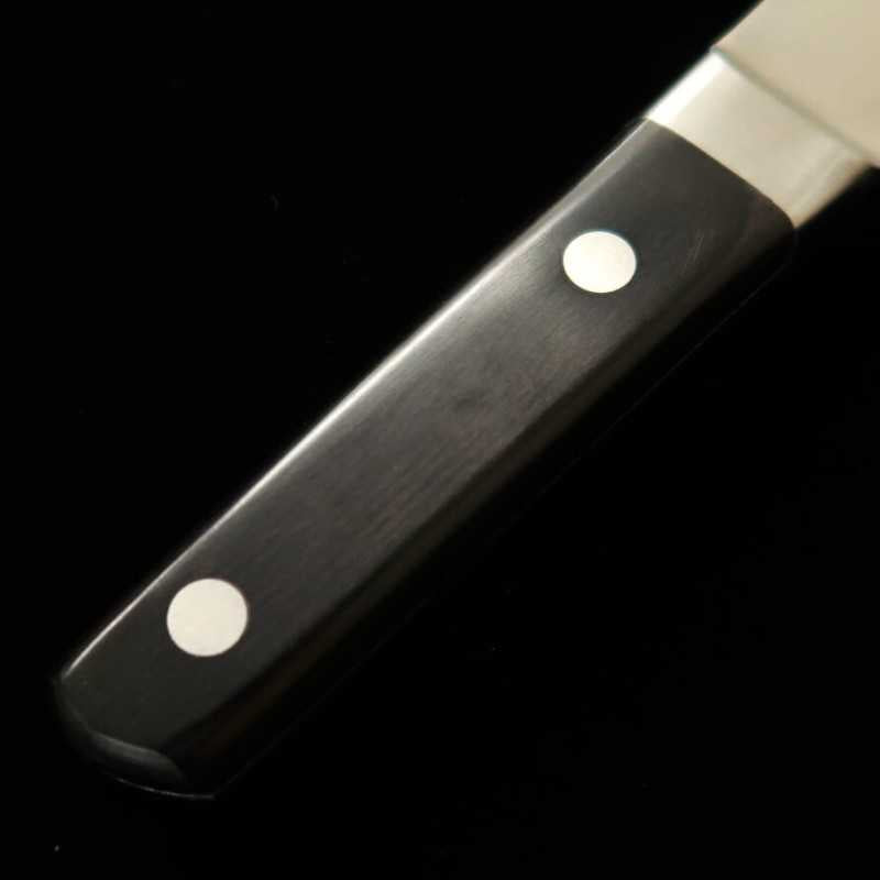 ミソノMISONO モリブデン鋼 骨スキ 丸形 黒合板柄 (145mm)