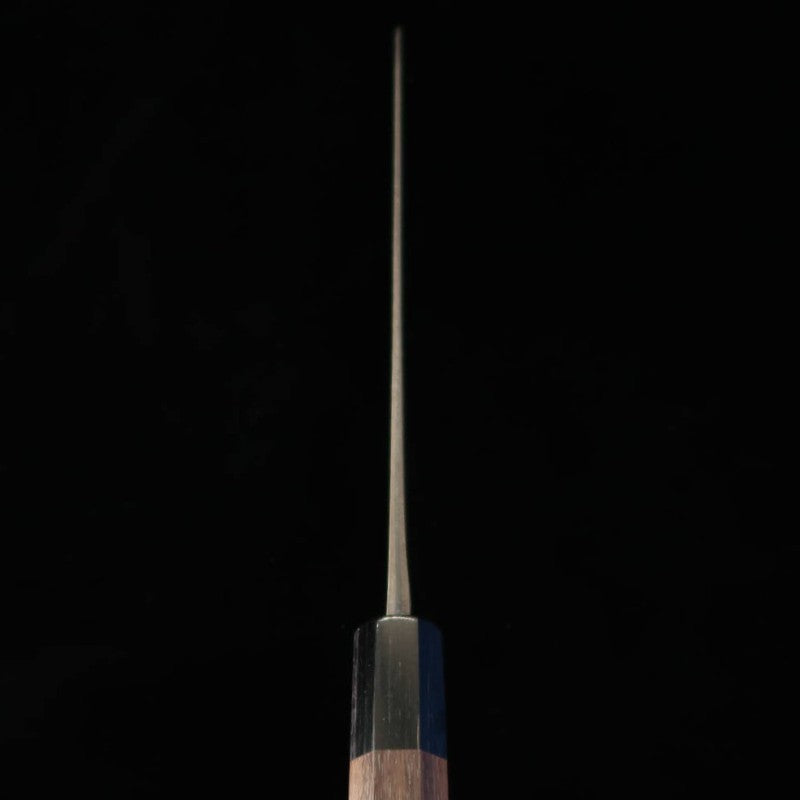 ANRYU Gyuto acier bleu super, martelé, finition noire, manche octogonal en bois de rose (210/240 mm)