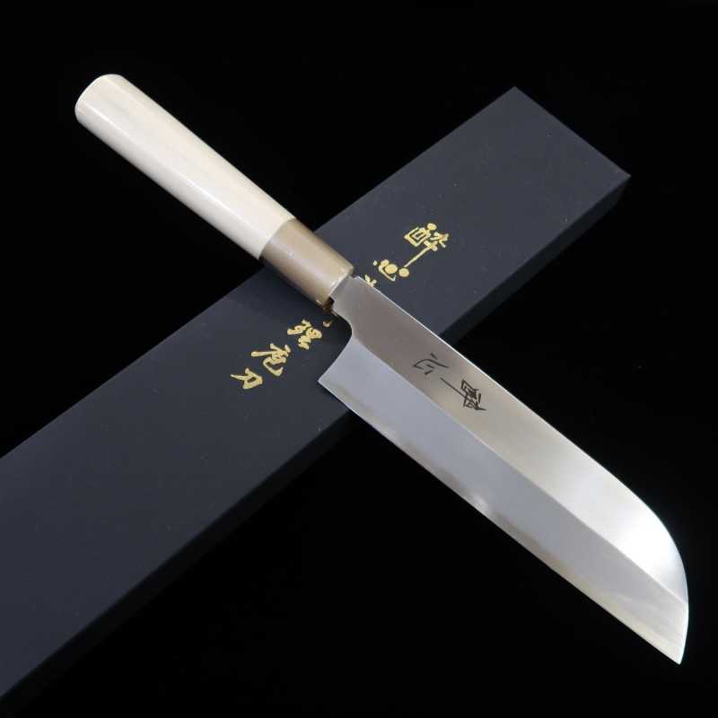 Suishin SUISIN acero blanco (acero Yasugi) usuba tipo hoz (195 - 210 mm)